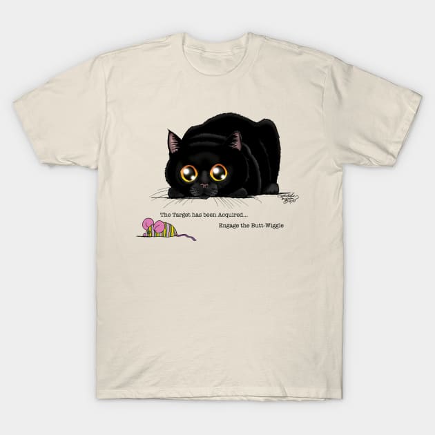 Kitty Butt-wiggle T-Shirt by tigressdragon